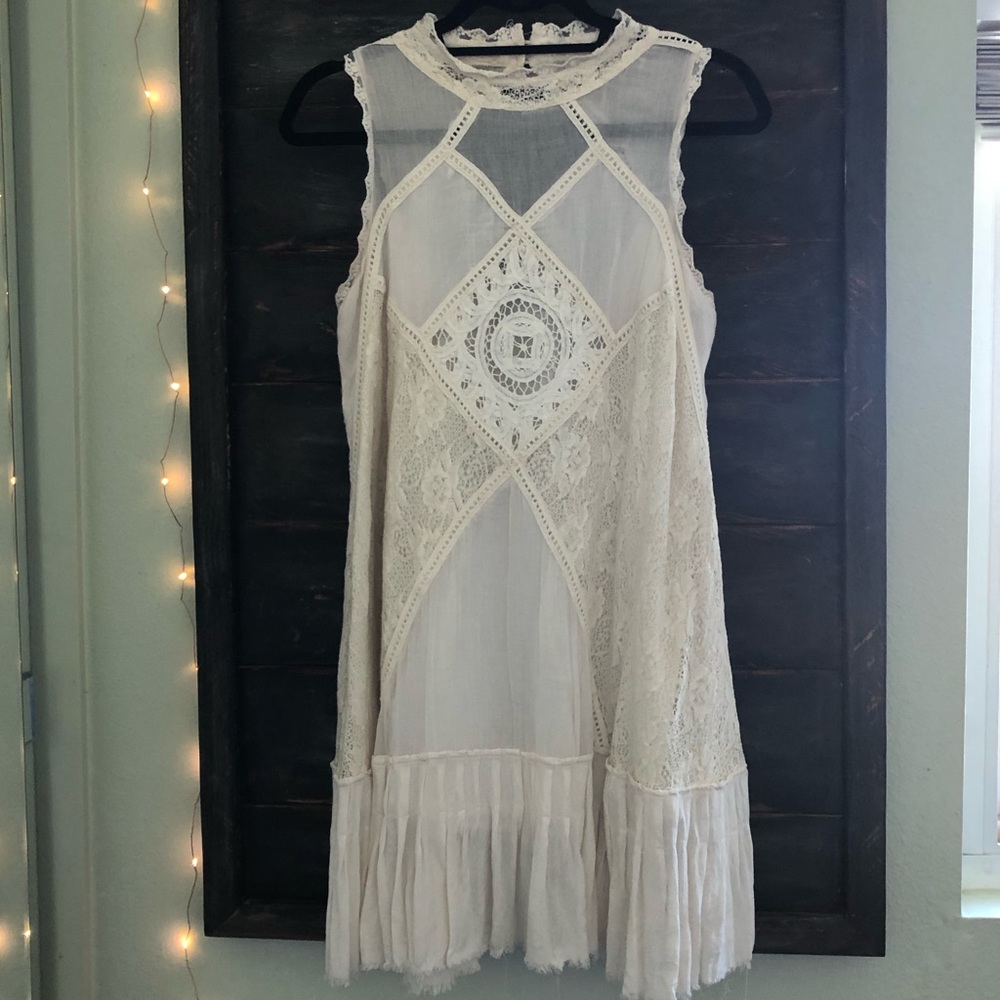 Free People Cotton & Lace Dress